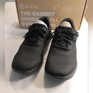 Men's Black Shoes Kizik "Wide"